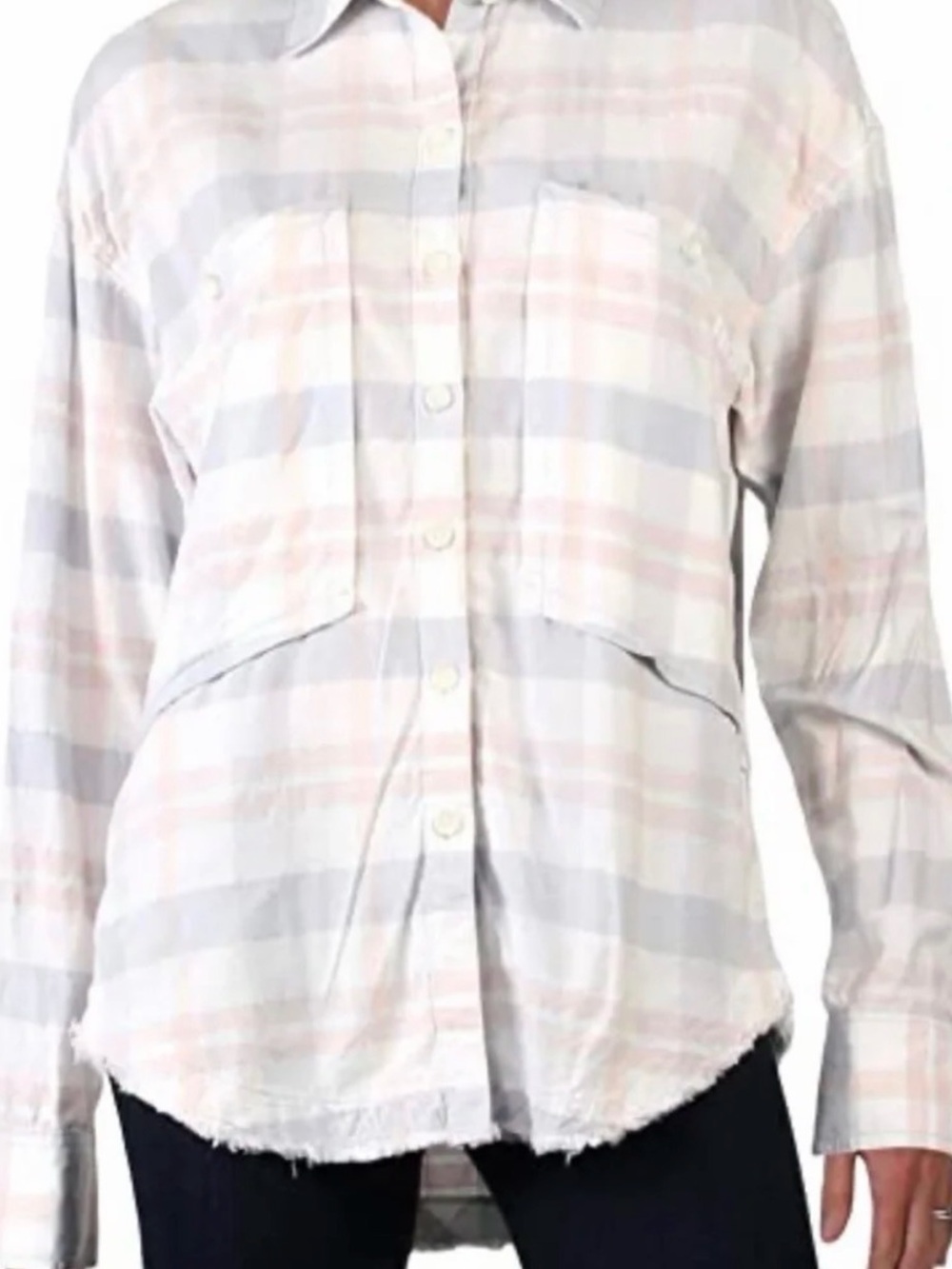 Free People Loveland Plaid Button-Down Shirt